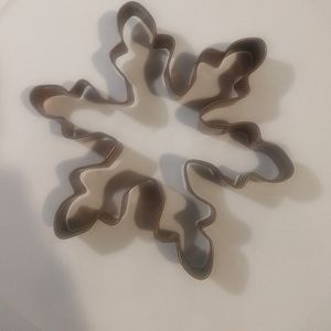 Copper Snowflake Cookie Cutter 6" diameter and 1" deep